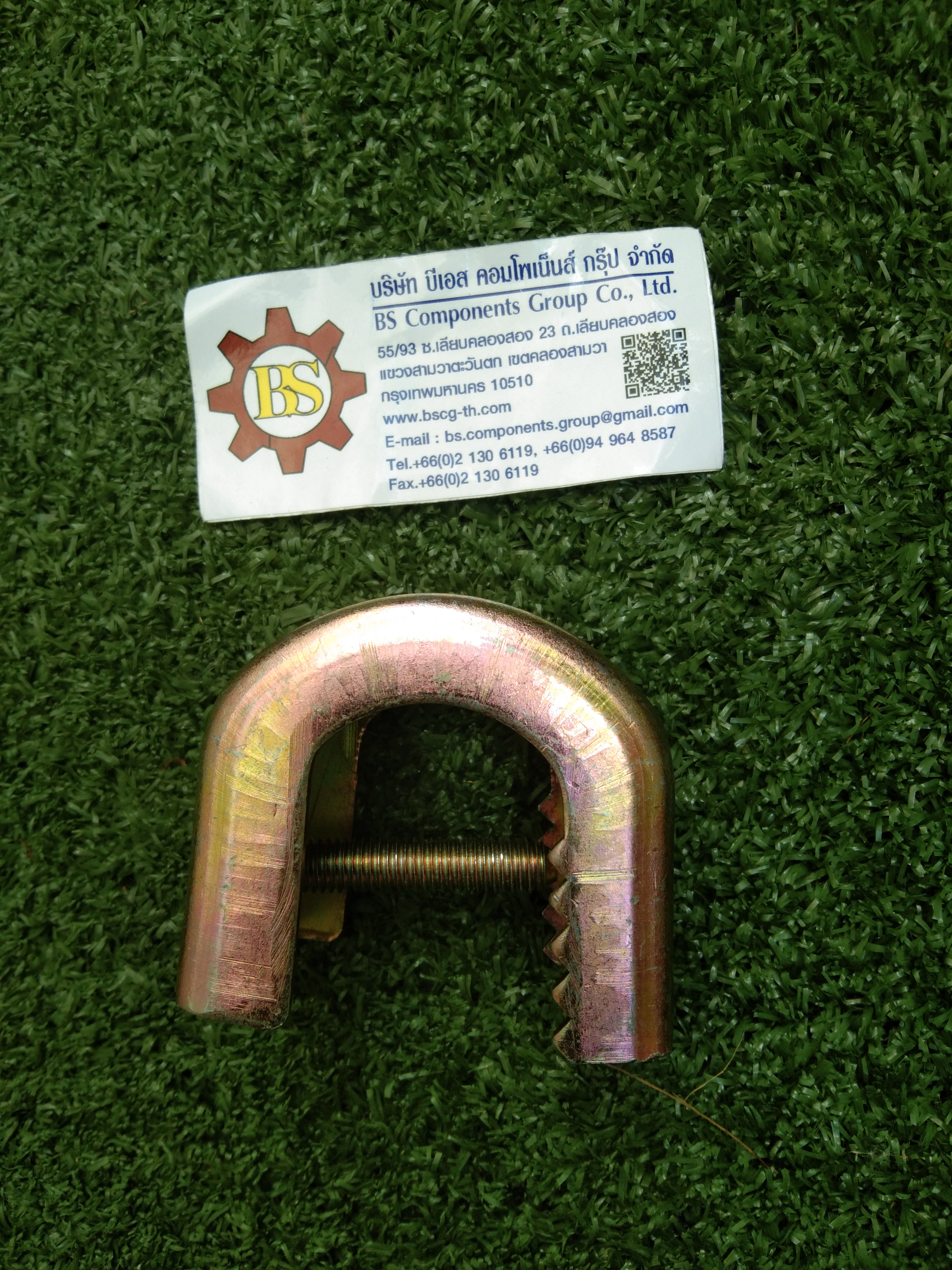 แคล้มฟันจระเข้ เบอร์ 2W ชุบรุ้ง(beam clamp)17-32mm.