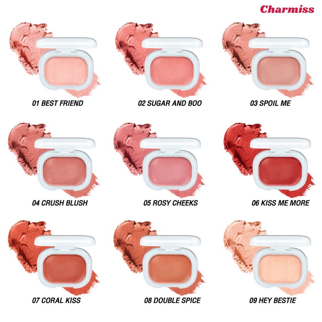 Charmiss Glowfriend Natural Blush On บลัชออนแก้ม 4กรัม ปัดแก้ม แก้มโกลว์โมจิ มีมิติ สไตล์เกาหลี