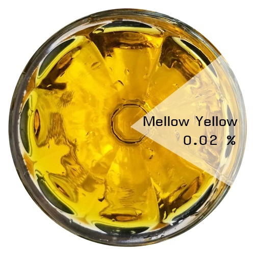 Color Yellow: Mellow Yellow 29 % สีเหลือง เมลโล่ CI 15985 +CI 19140 สีผสมชนิดผง ละลายได้ในน้ำ COA