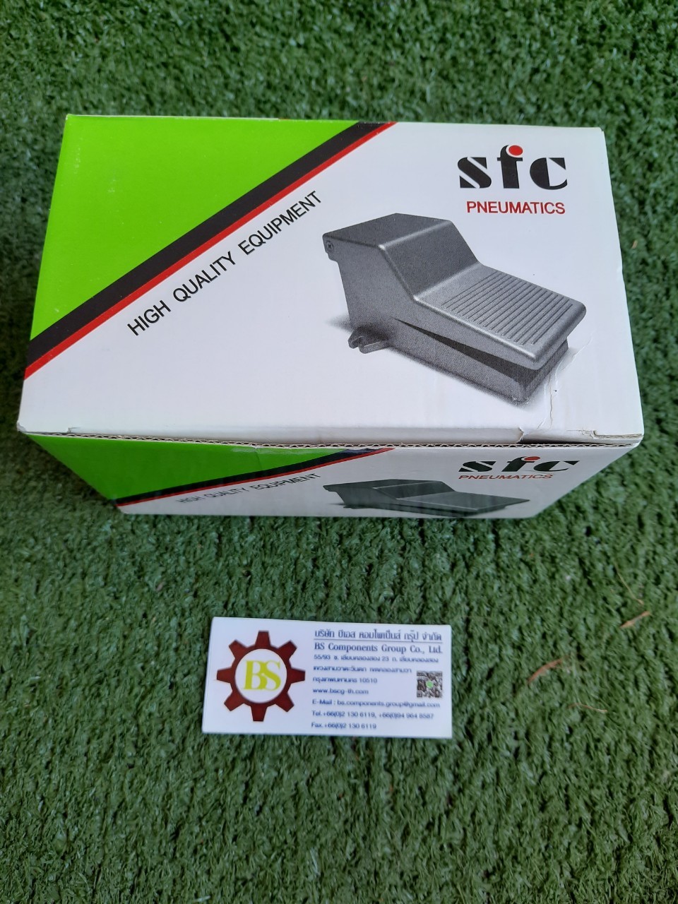 SFC : Foot valve FOV-320 5/2 way, PT1/4" กดไม่ล็อค ไม่มีฝา