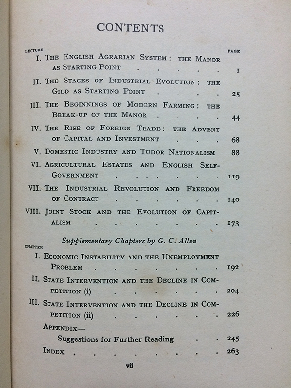 The Economic Organisation of England An Outline History
