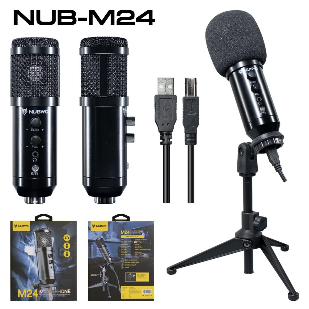 NUB-M24 NUBWO CONDENSER MICROPHONE MI-NW-ST-M24BK