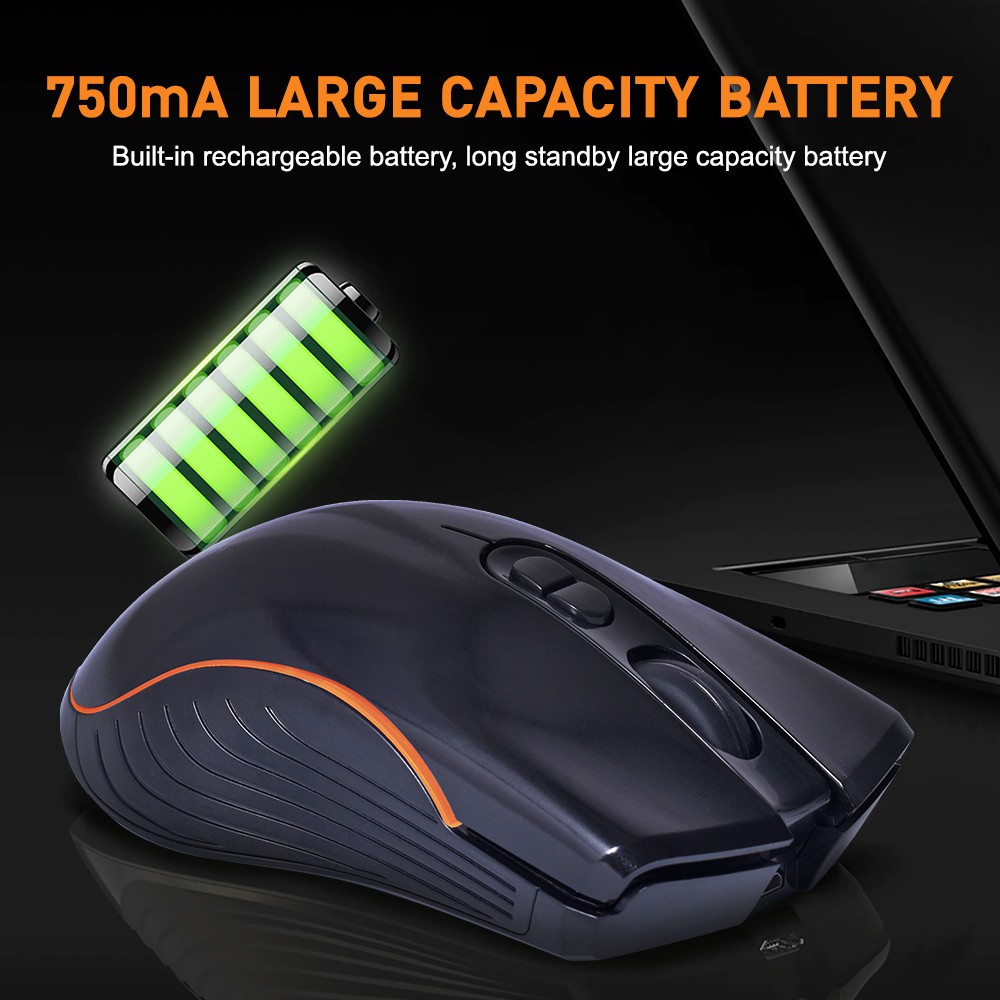 OKER M257 WIRELESS MOUSE 1600DPI เม้าท์ไร้สาย ไฟ7สี CHARGING SKU-02957
