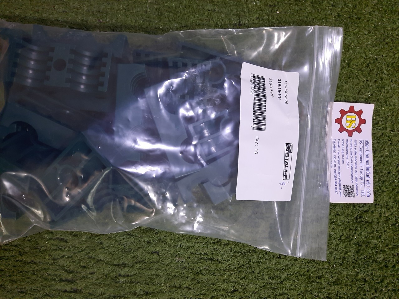 STAUFF : 319/19-PP: Twins Clamp Body PP 19 mm OD