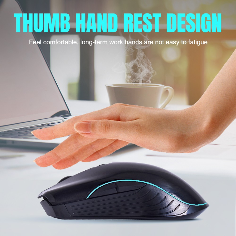 OKER M257 WIRELESS MOUSE 1600DPI เม้าท์ไร้สาย ไฟ7สี CHARGING SKU-02957