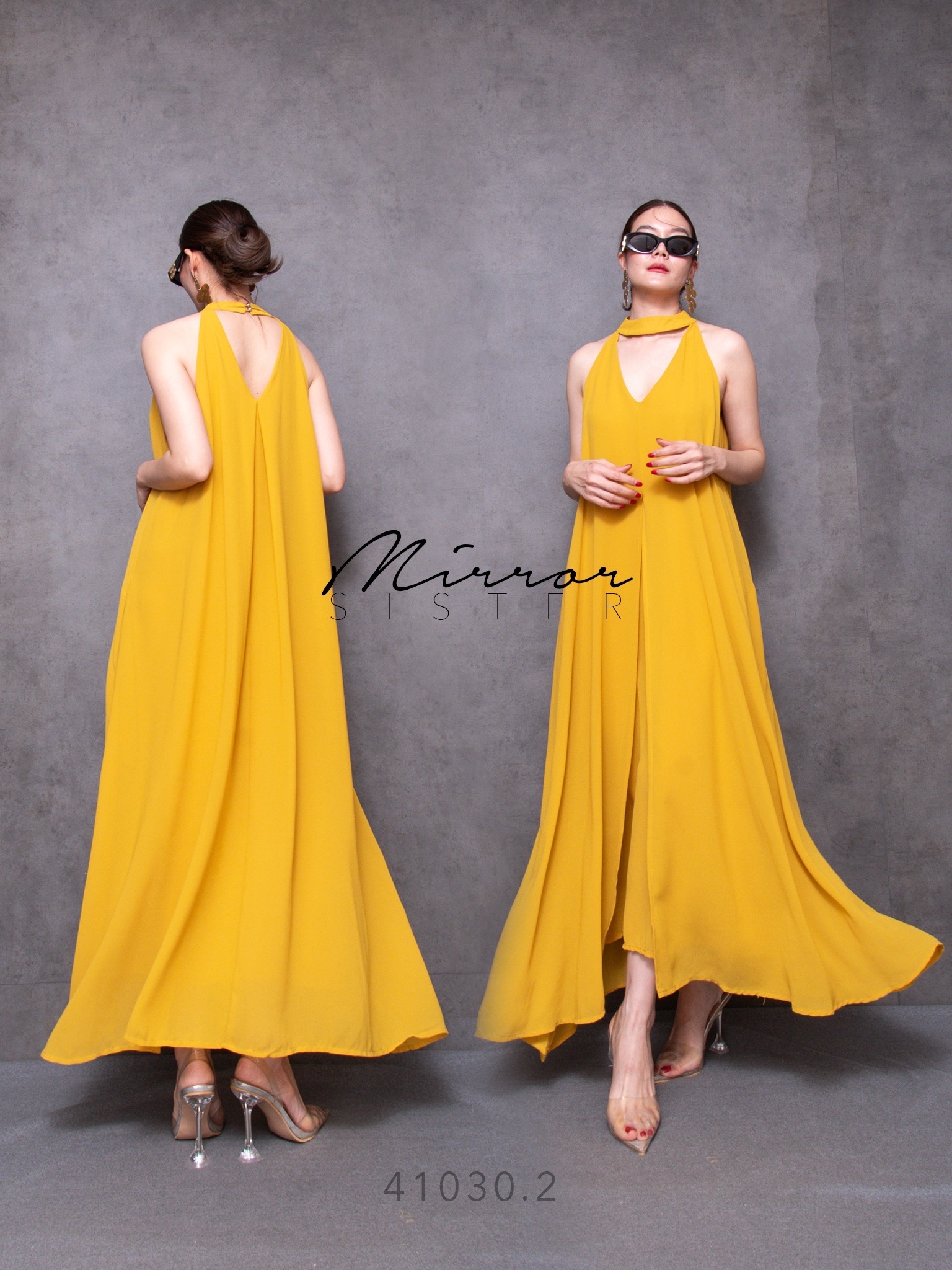 MiRRoRSiSTER's SHELoVEs DReSS•• เดรสแขนกุดคอ3เหลี่ยม แพทเทรินทรงบานเก๋มาก ดีไซน์เรียบง่ายแต่ใครใส่ก็เก๋ชิค ใช้ผ้าเยอะมาก ใช้ผ้าซ้อนกัน2ชั้น ด้านหน้าผ่าแหวกพริ้วววววสะบัด
