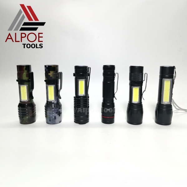 ไฟฉายชาร์จ สาย USB ขนาดเล็ก มีไฟข้าง