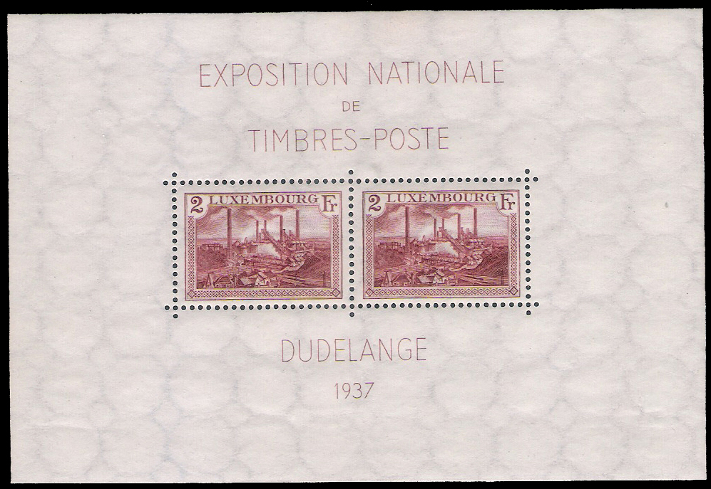 1937 Luxembourg Sheet