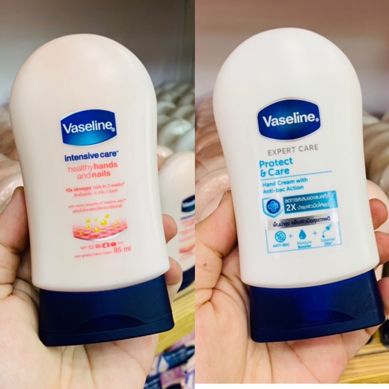 Vaseline Hands and Nails Hand Cream 85 ml มีให้เลือก 2 สูตร Intensive Care กับ Expert Care ครีมบำรุงมือและเล็บ วาสลัน