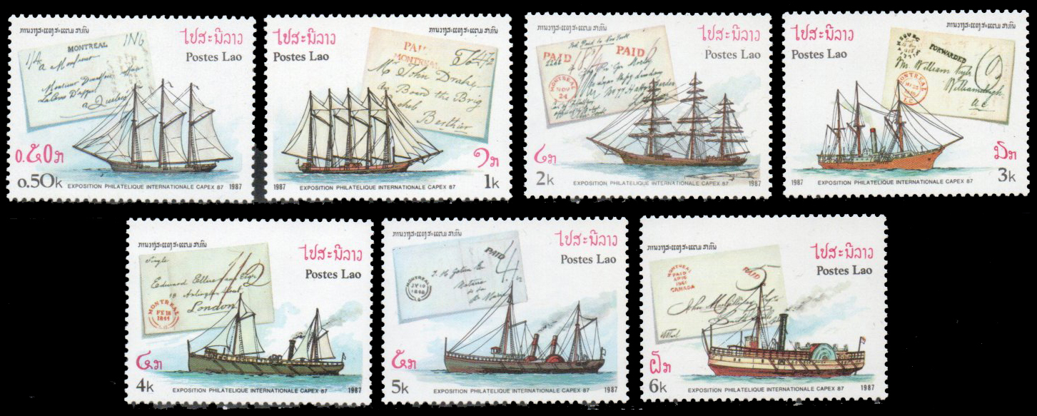 1987 International Stamp Exhibition "Capex '87" - Toronto, Canada - Ships and Covers