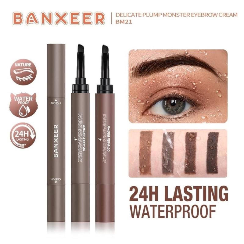 Banxeer DELICATE PLUMP MONSTER EYEBROW CREAM 1.2g แบนเซียร์ เจลเขียนคิ้ว by Nee cara