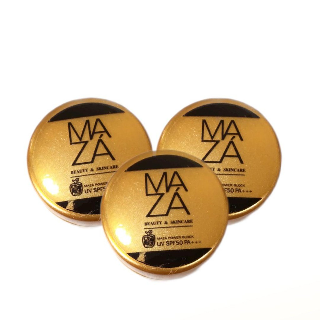 ครีมกันแดดมาซ่า 5 กรัม x 10 ชิ้น Maza Power Block UV SPF50 PA+++