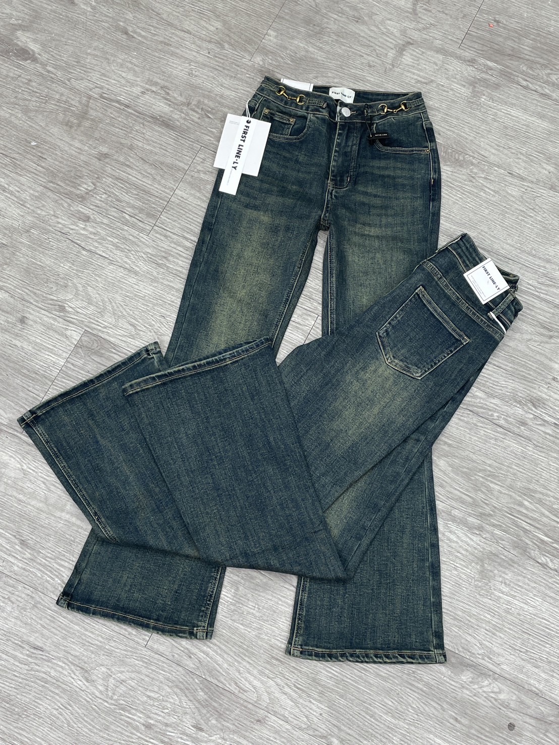 กางเกงยีน ขาม้า เอวสูงผ้ายีนยืด stretch jeans ดีแมทกับเสื้อครอบ เสื้อยาวได้หมด งานสวยมาผ้าใส่สบาย ใส่ได้ตลอดไม่มีเอ้า ย้ำยีนยีนยืด