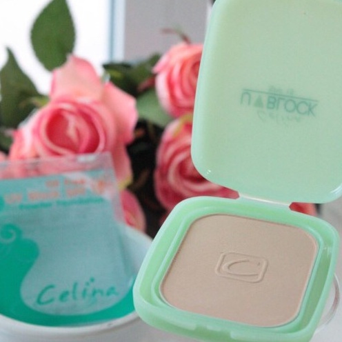 (รีฟิว) Celina UV Block Oil Free Powder Foundation แป้งเซลิน่า แป้งพัฟ 11 กรัม