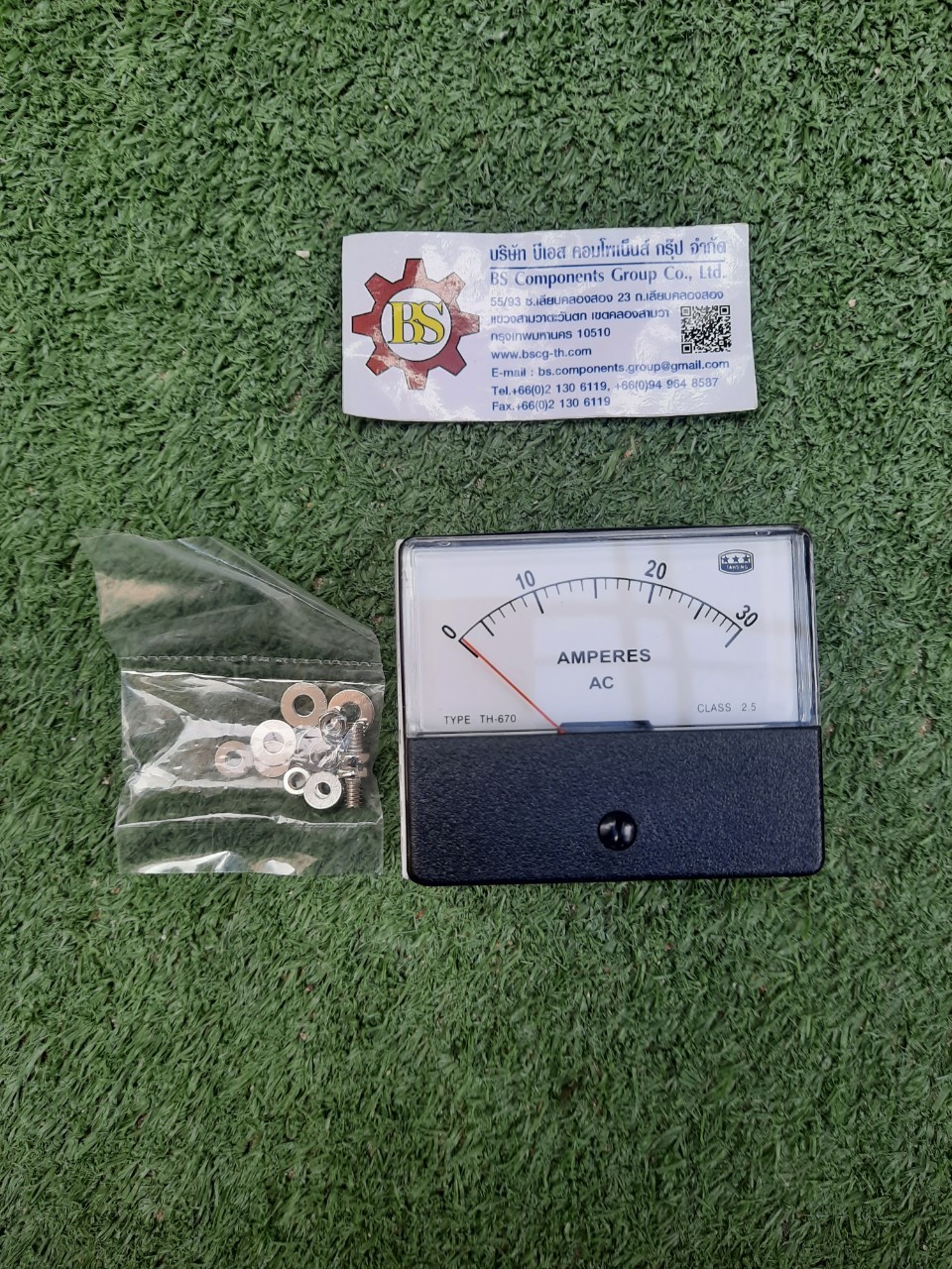 CIKACHI : Amp meter 60x70 TH-670A 30A(ac) ต่อตรง