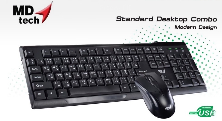 MD-TECH K111+M11 MD-TECH KEYBOARD+MOUSE USB KB-KM-MD-11111