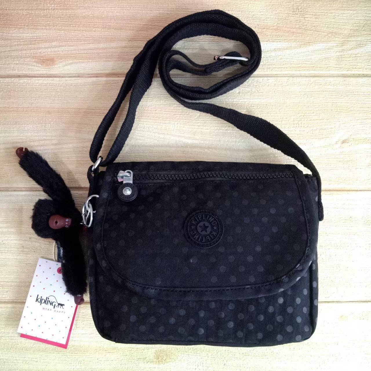 กระเป๋าสะพายไฮโซเท่ห์ๆ เก๋ๆ แบรนด์เนมคิปลิ้งค์สีดำ สีเทา สีแดง KIPLING SABIAN CROSSBODY MINI BAG