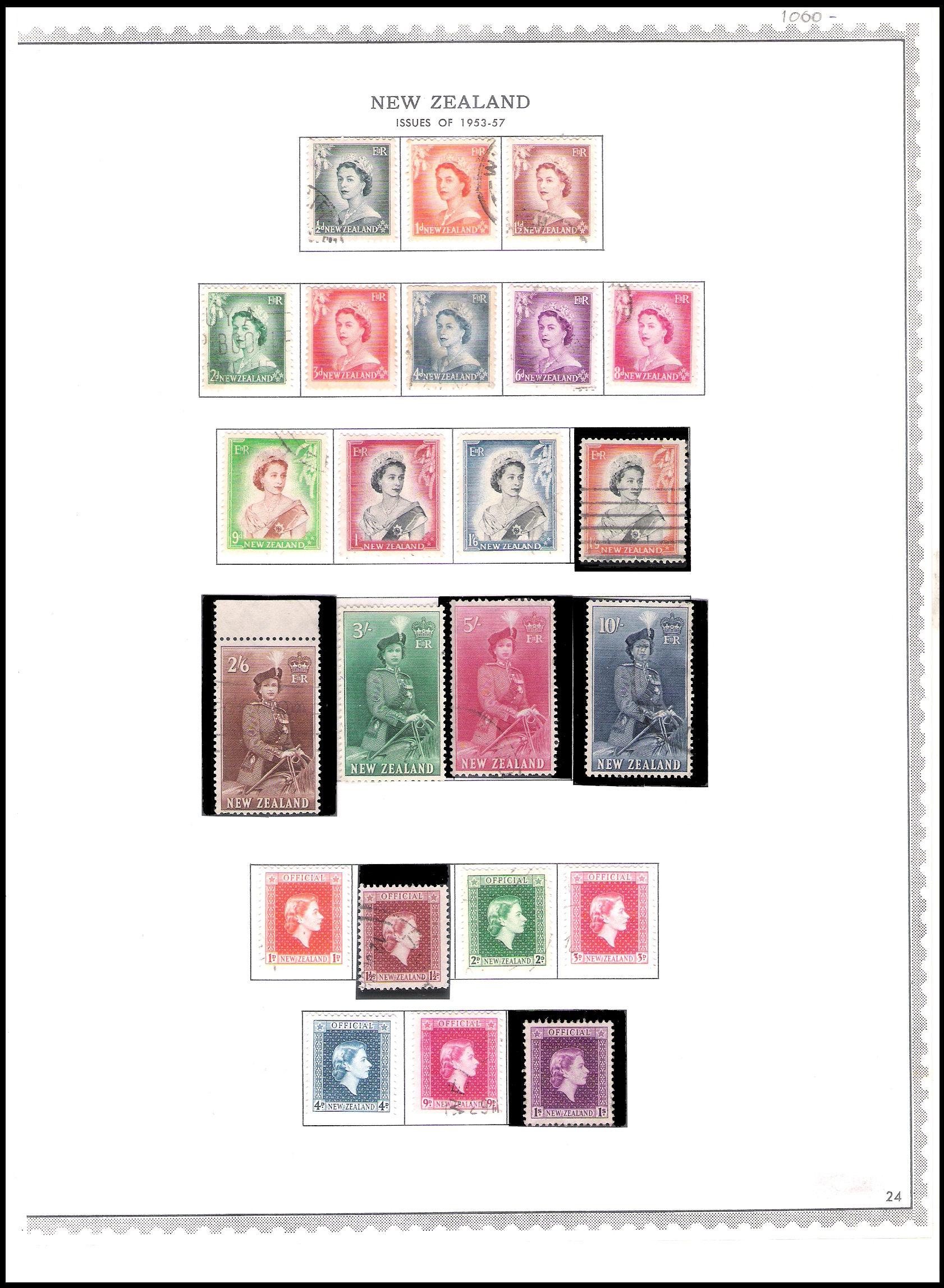 1953-1957 New Zealand QEII