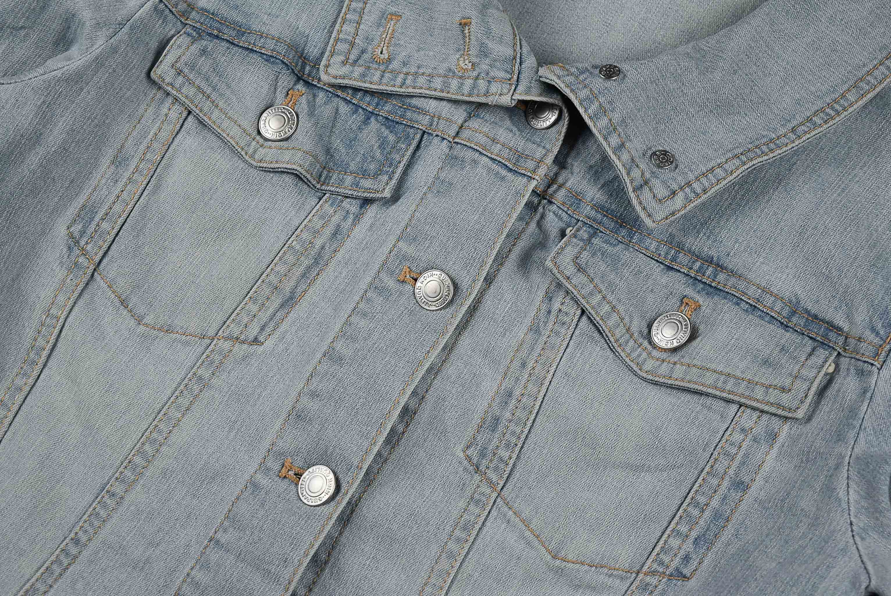 C.D.S BASIC อกจริง 35 ไซส์ S เสื้อแจ็คเก็ตยีนส์ แขนยาว ผู้หญิง เนื้อผ้ายืด ทรงสวยใส่สบาย ใส่คลุมกันแดด