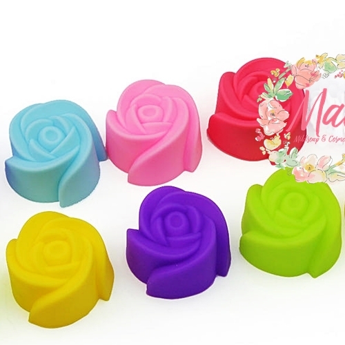 พิมพ์ซิลิโคนทำลิป กุหลาบ 3 ซม. 6 ชิ้น