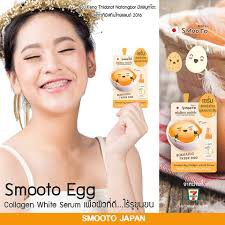(1ซอง) Smooto Egg Collagen White Serum สมูทโตะ เซรั่มไข่แดง ฮอกไกโด