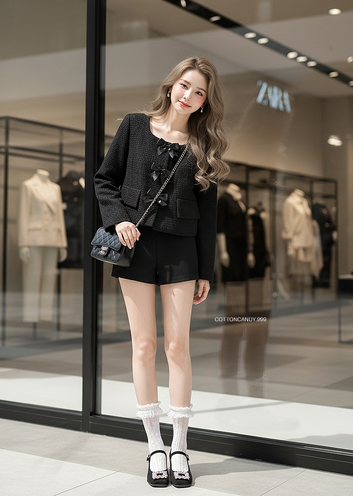เสื้อครอปผ้าทวีตชาแนล บอกเลยรุ่นนี้ต้องมีคร่าาาา งานป้าย cottoncandy รุ่นนี้ผ้าเนื้อดี ตัดเย็บซับในทั้งตัว ดีเทลโซกู้ดดดดดด