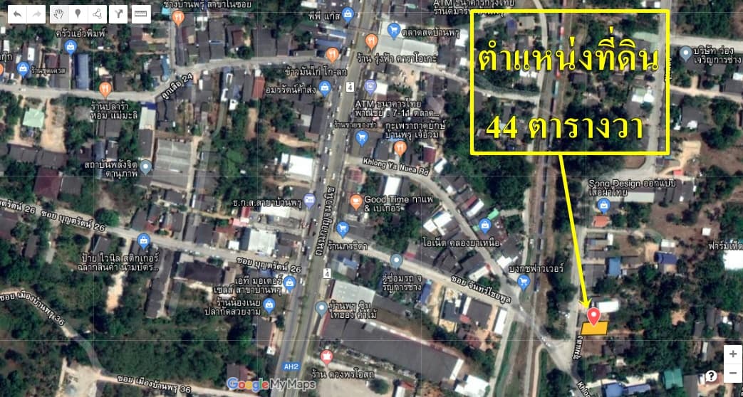 ขายที่ดินสวยราคาถูกอ.หาดใหญ่ใกล้ตลาดสดบ้านพลุห่างจากธกส.สาขาบ้านพลุ355เมตรการเดินทางสะดวกสบาย