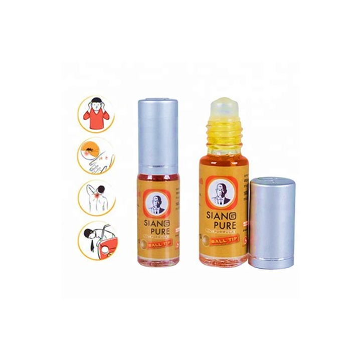 Siang Pure Oil Formula II 3cc x 6 ชิ้น ยาหม่องน้ำลูกกลิ้งเซียงเพียวอิ๊ว