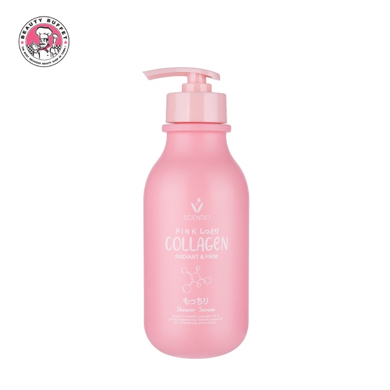 Beauty Buffet Scentio Pink Collagen Radiant & Firm Shower Serum 350 Ml ครีมอาบน้ำ คอลลาเจนปลาดาว สูตรอ่อนโยน