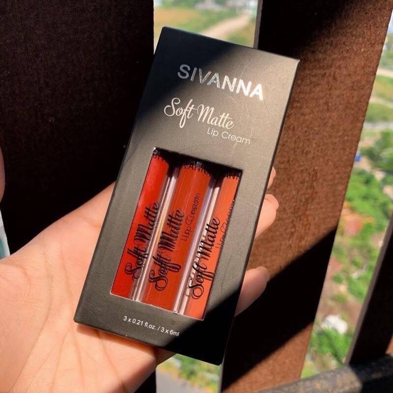 Sivanna Soft Matte Lip Cream Set #hf359 ลิปสติกเนื้อครีมนุ่ม