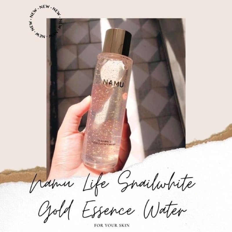 Namu Life Snail White Gold Essence Water 150ml. น้ำตบผสมทองคำบริสุทธิ์ สเนลไวท์