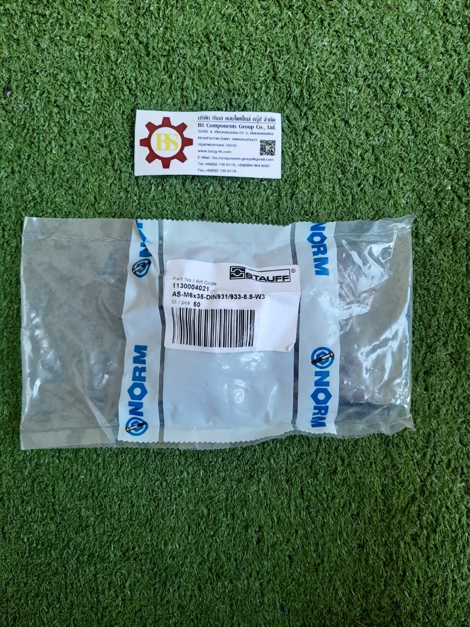 STAUFF : AS-M6x35-DIN931/933-8.8-W3 Bolt M6x35