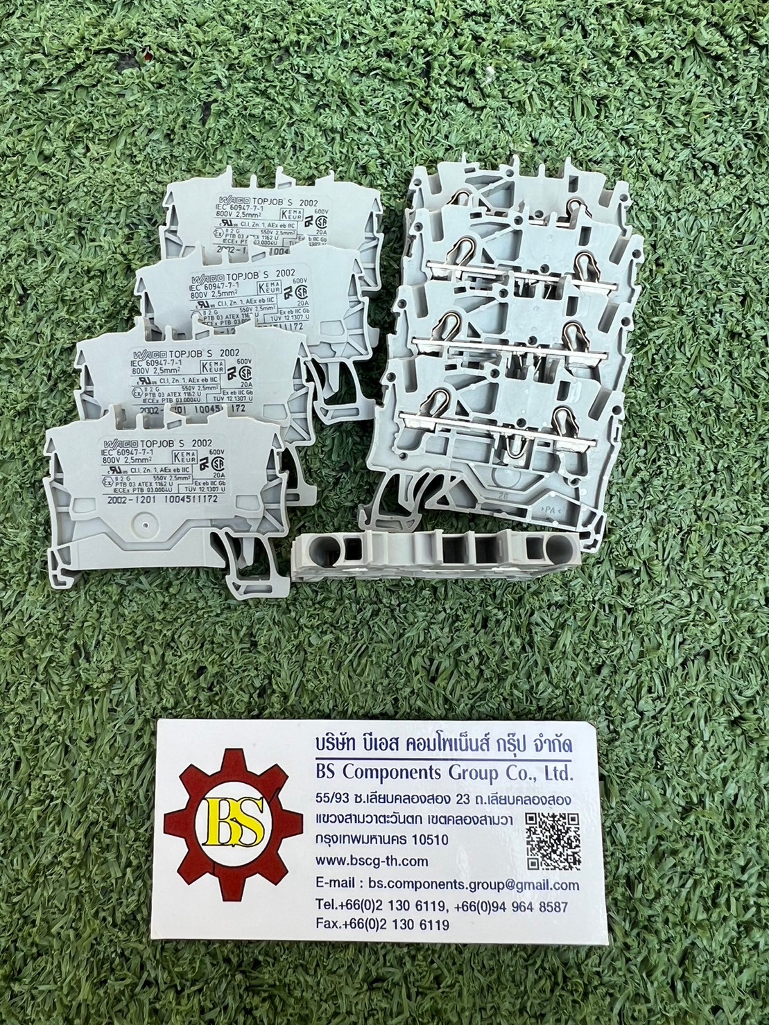 WAGO : 2-conductor through terminal block; 2.5 mm²