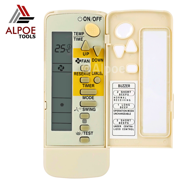 รีโมทแอร์ Daikin ฝาพับ จอข้าง รุ่น BRC4C151