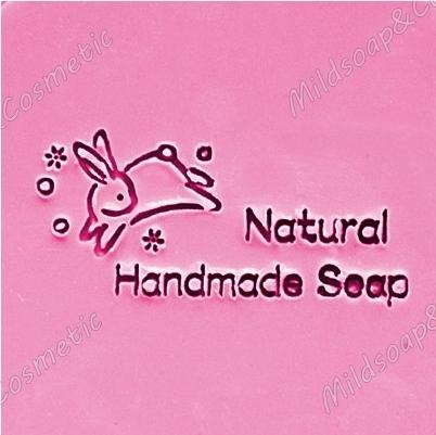 HANDMADE RABBIT NATURAL SOAP STAMP 5.2 x 5.2 CM.