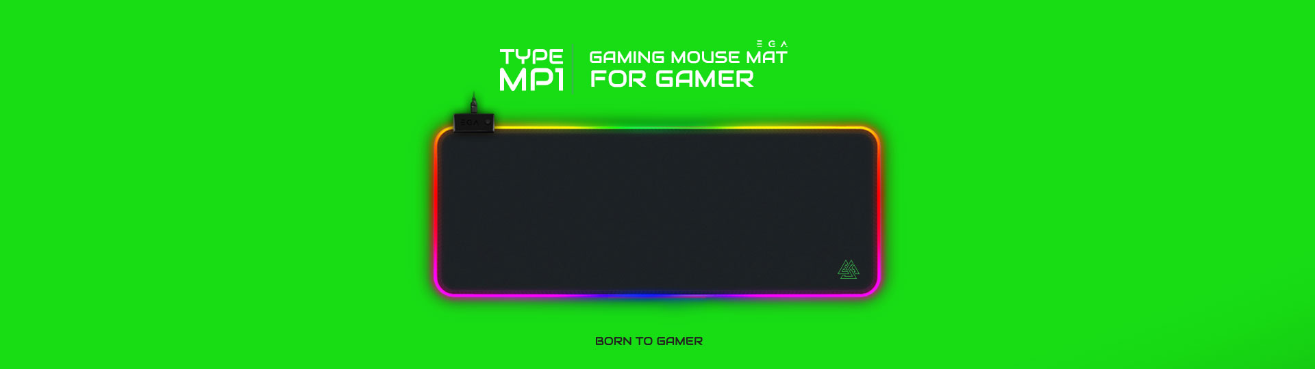 EGA แผ่นรองเม้าส์ยาว รุ่น TYPE MP1 มีไฟ RGB SKU-01624