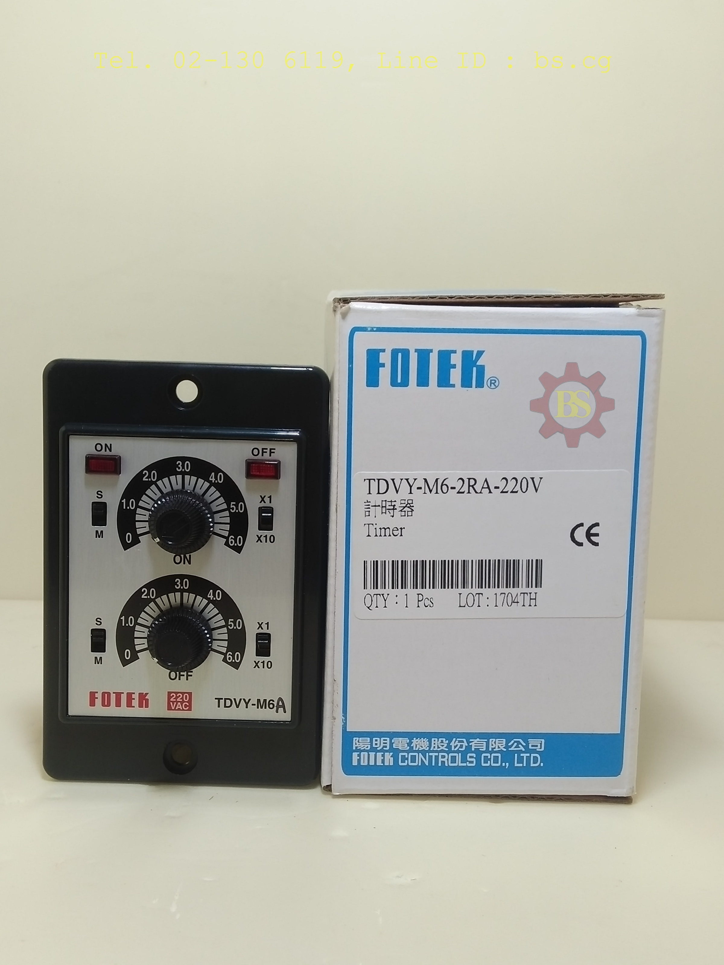 FOTEK: Timer TDVY-M6-2RA-220V