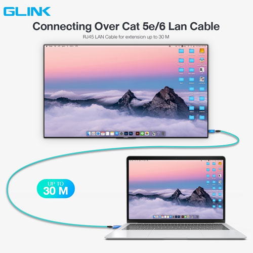 GL033 GLINK HDMI EXTENDER ETHERNET RJ45 UP TO30M. DA-GO-HM-GL033