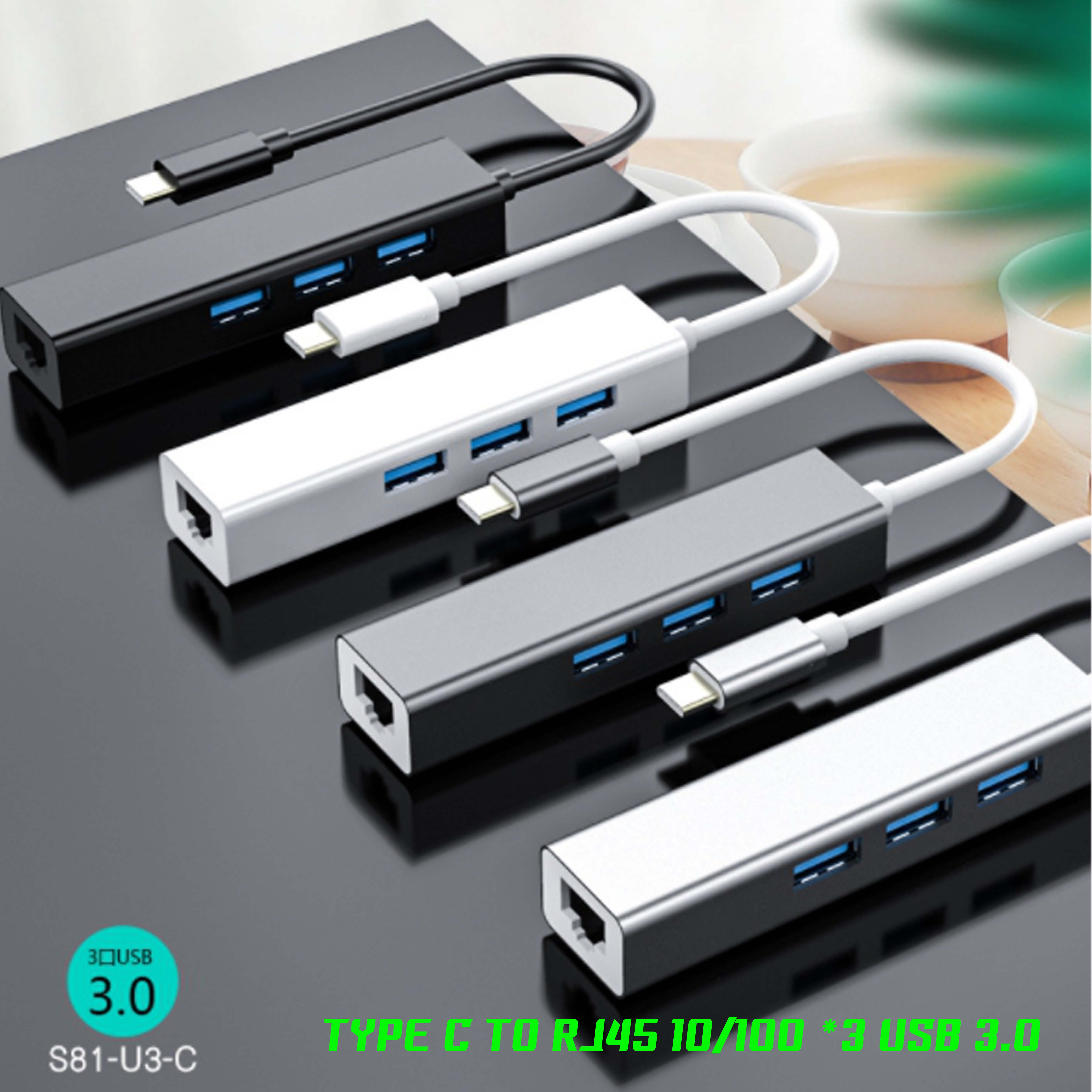 S81 TYPE-C TO LAN(RJ45) *3 USB 3.0 US-GO-RJ-S81XX