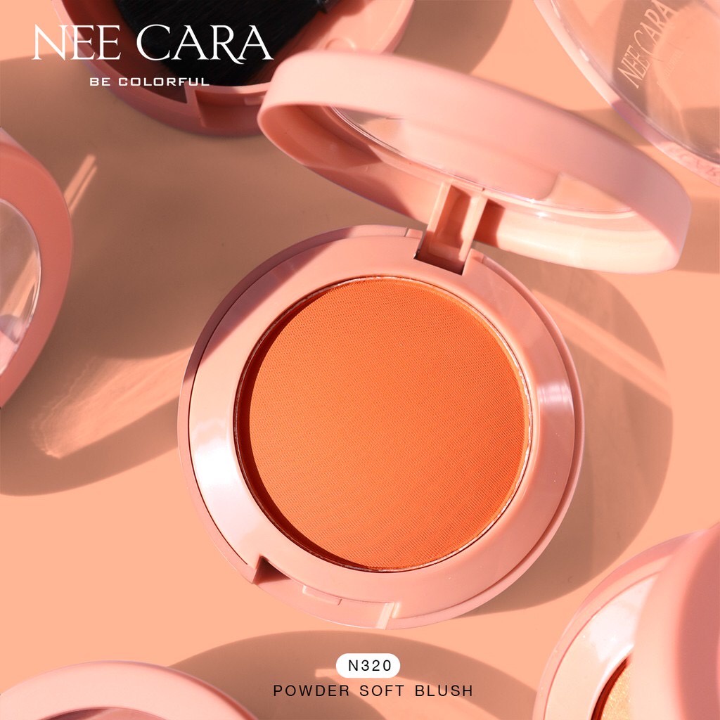 Nee Cara นีคาร่า Powder Soft Blush N320 9กรัม ปัดแก้ม บลัชออน นีคาร่า