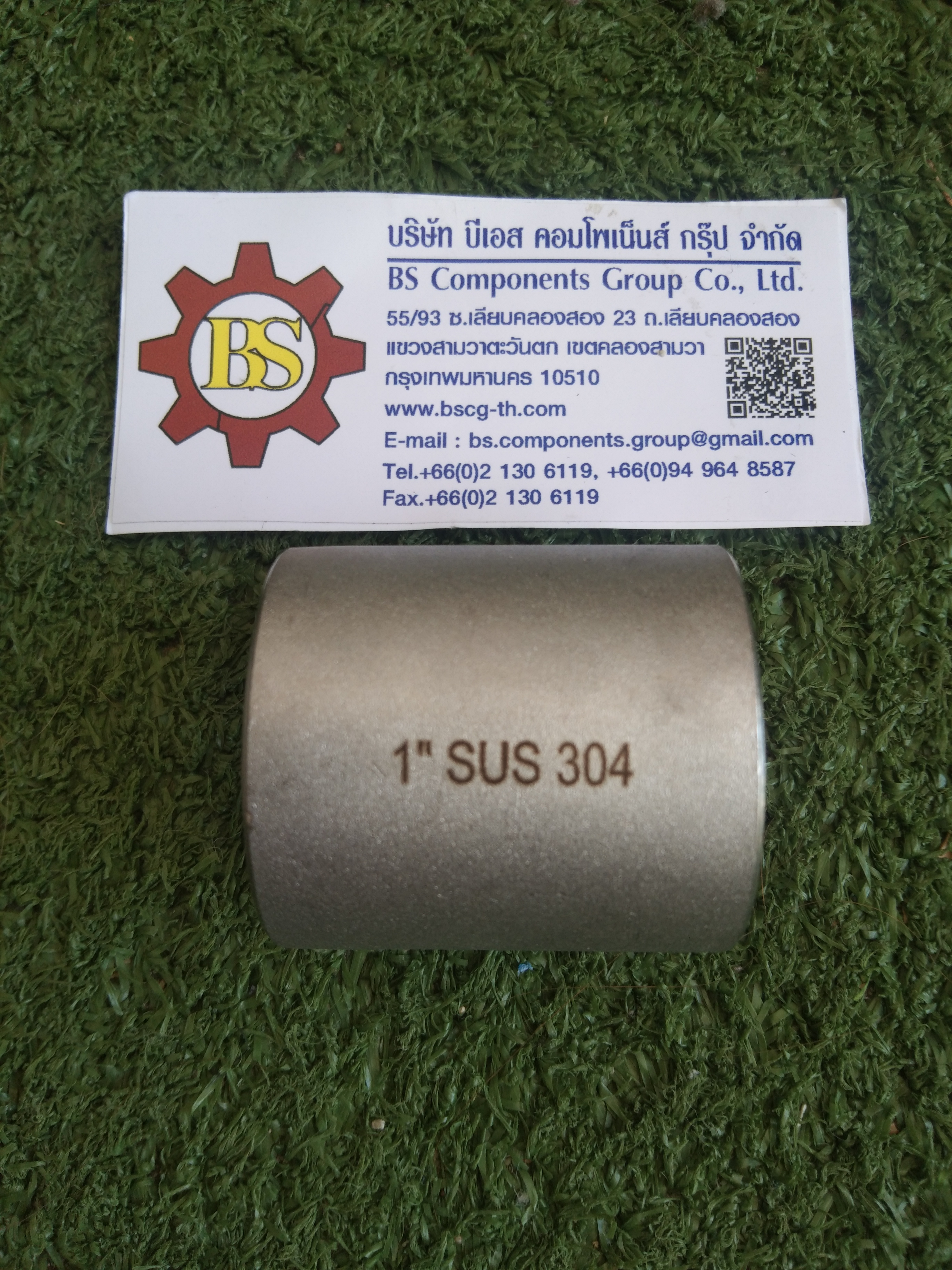 Couping ต่อตรงเกลียวใน SUS304 1"