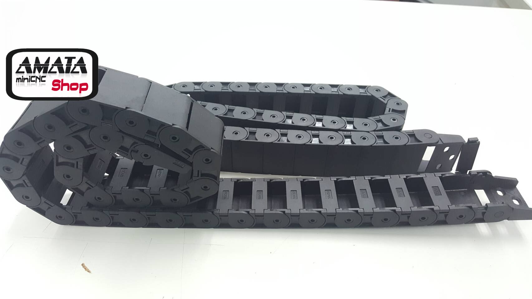 รางกระดูกงู Cable Chain (18x37mm + R38mm) ยาว 1 เมตร (แบบเปิดได้)