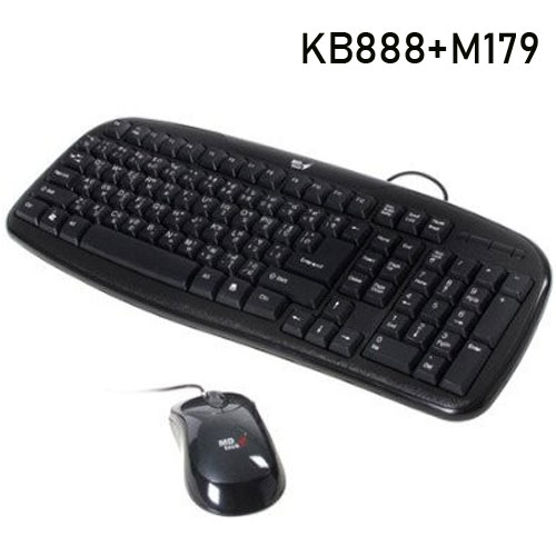 KB888+M179 MDTECH KEYBOARD+MOUSE USB KB-KM-MD-8179U