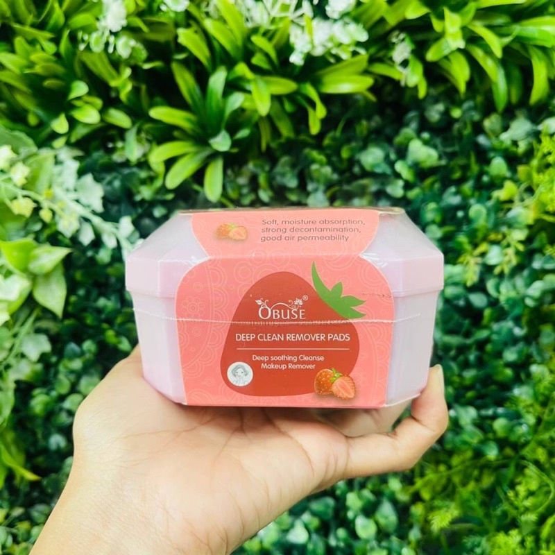 DEEP CLEAN REMOVER PADS Ob-1393 #60 pad แผ่นเช็ดทำความสะอาดเครื่องสำอางค์