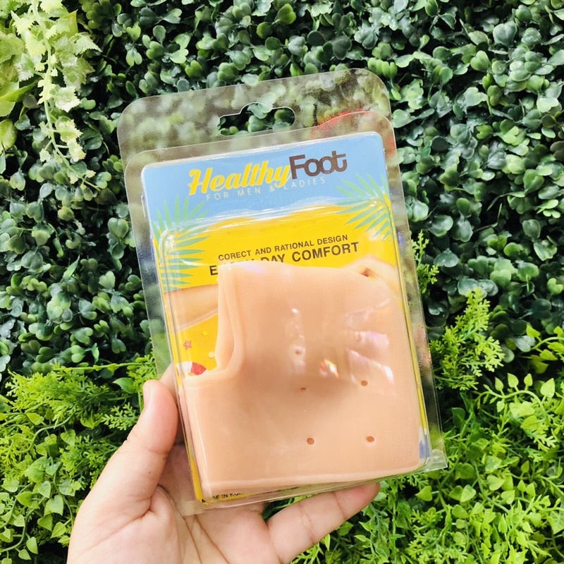 ซิลิโคนรองส้นเท้า แก้ปวดส้นเท้า รองช้ำ ส้นเท้าแตก Silicone Heels Cover แพ็คคู่