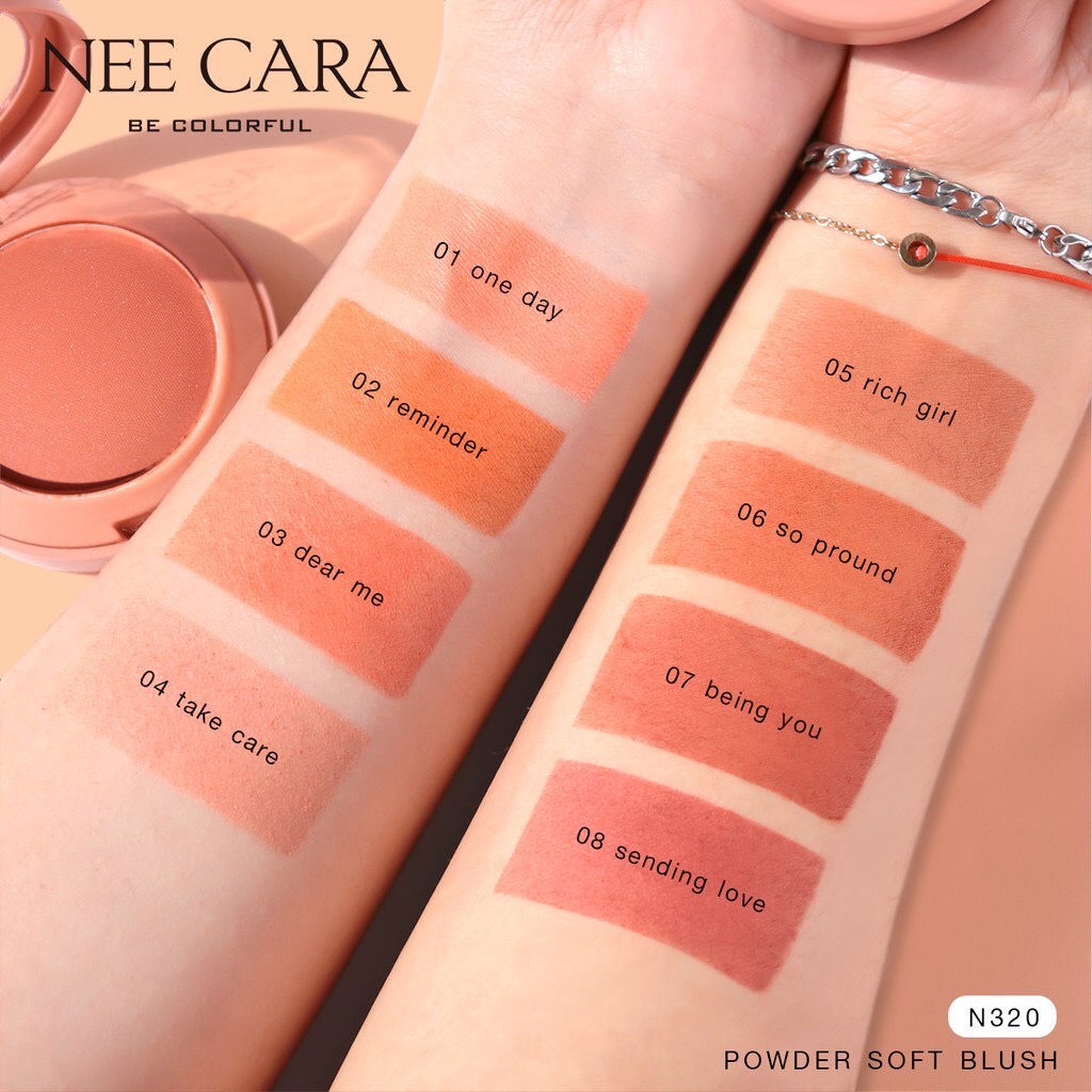 Nee Cara นีคาร่า Powder Soft Blush N320 9กรัม ปัดแก้ม บลัชออน นีคาร่า