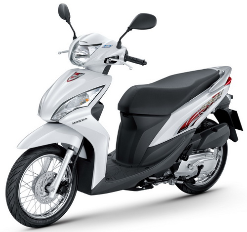 Sticker HONDA SPACY i ปี 2012 รุ่น 1 ติดรถสี ขาว (เคลือบเงาแท้) สติ๊กเกอร์ ติดรถมอเตอร์ไซค์ ฮอนด้า สเปซี่ไอ