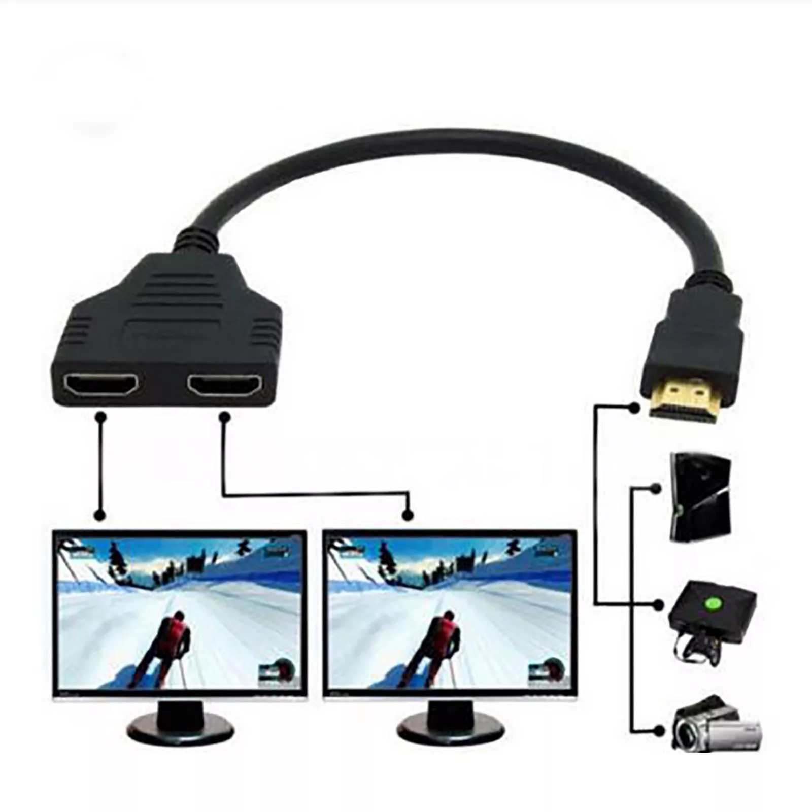IN201 HDMI CABLE 1:2 out (1080P) 28.6CM DA-GO-HM-IN201