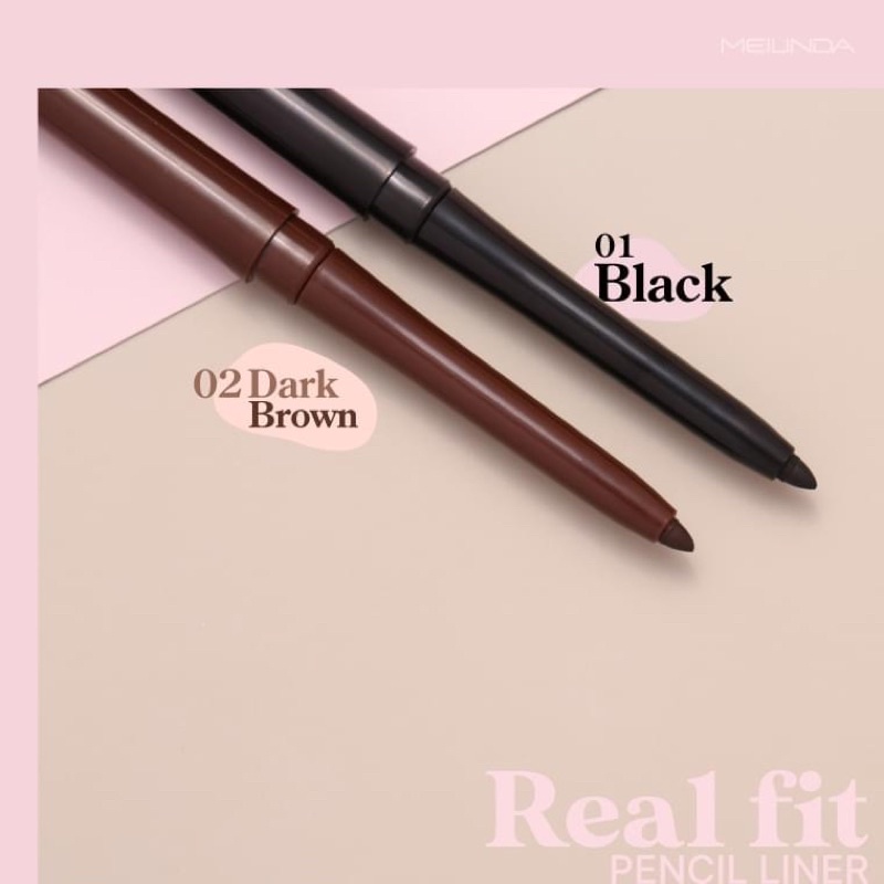 MEI LINDA REAL FIT PENCIL LINER MC3112 เมลินดา ดินสอเขียนขอบตา อายไลเนอร์ Eyeliner