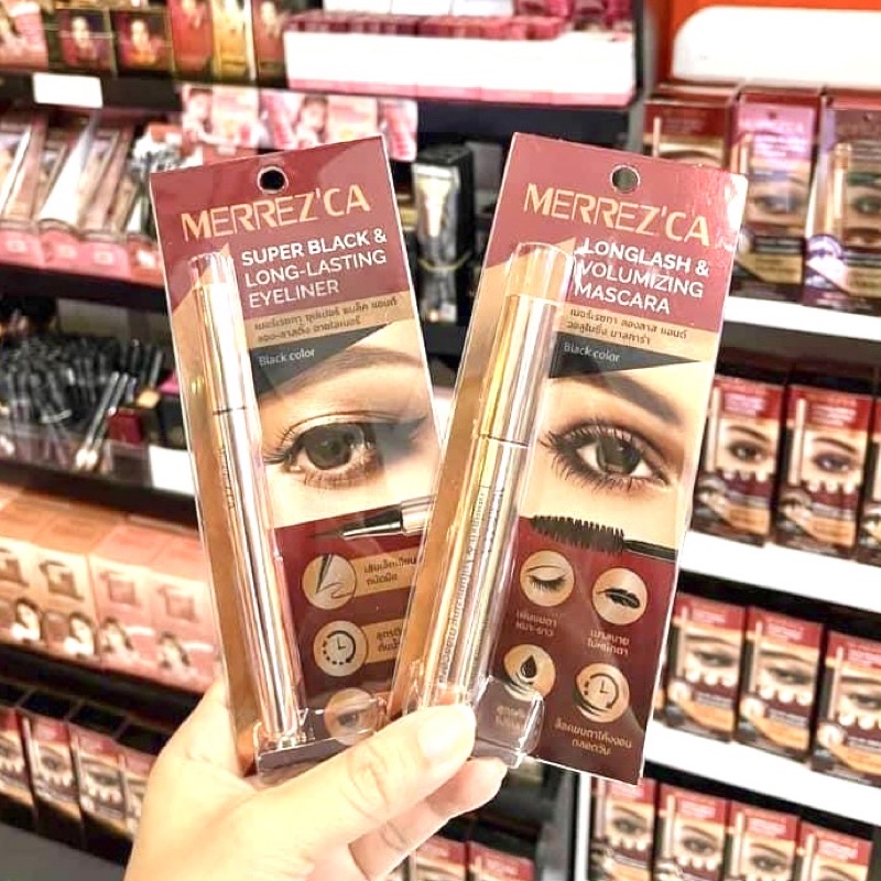 Merrez'ca Longlash & Volumizing Mascara 6.5g เมอเรซก้า มาสคาร่า